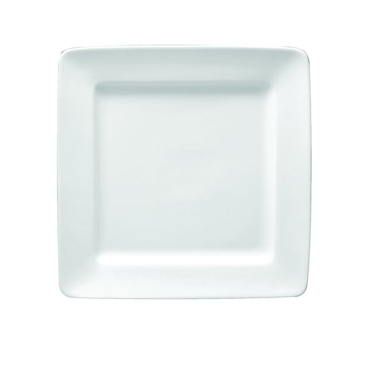 Buffalo 10.25 Inch Buffalo Bright White Square Plate, 1 x 12 each Case - Plates Bowls