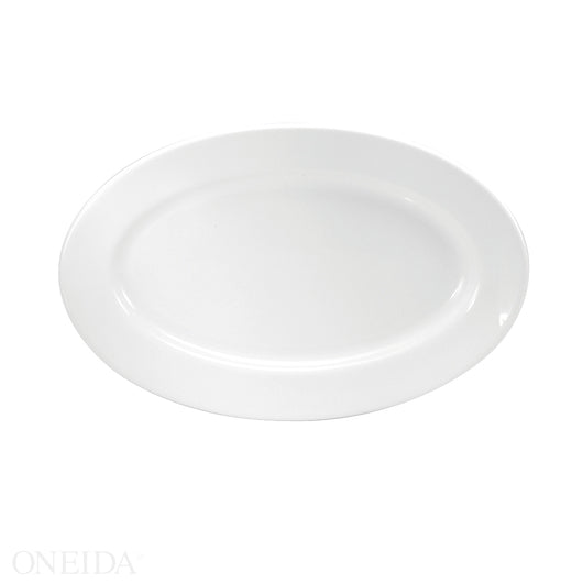 Buffalo Cream White 11.5 Inch Buffalo Cream White Rolled Edge Platter, 1 x 12 each Case - Serving Trays Platters