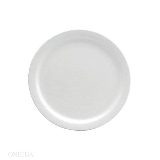 Oneida 5.5 Inch Buffalo Cream White Narrow Rim Plate, 1 x 36 each Case - Plates Bowls