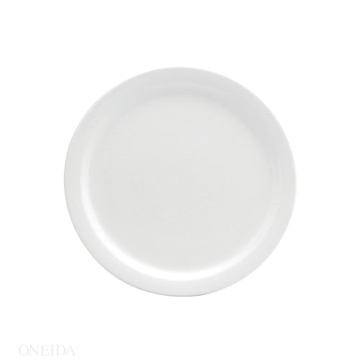 Oneida 6.5 Inch Buffalo Cream White Narrow Rim Plate, 1 x 36 each Case - Plates Bowls