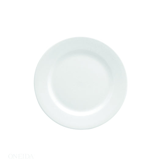 Buffalo 7.125 Inch Buffalo Bright White Rolled Edge Plate, 1 x 36 each Case - Plates Bowls