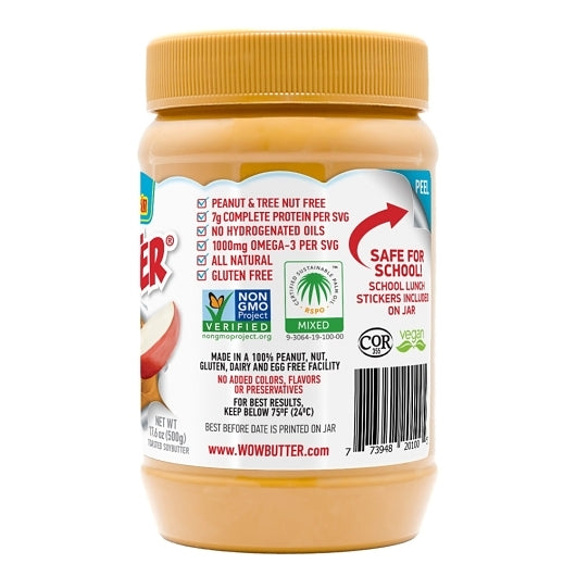 Wowbutter Creamy PEANUT FREE SPREAD, 6 x 17.6 oz Case - GS1 inner-pack image