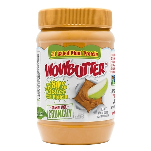 Wowbutter Crunchy PEANUT FREE SPREAD, 6 x 17.6 oz Case - GS1 inner-pack image
