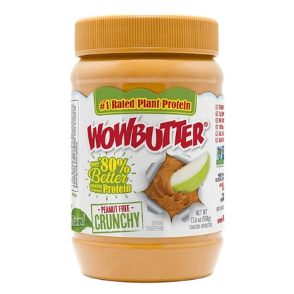 Wowbutter Crunchy PEANUT FREE SPREAD, 6 x 17.6 oz Case - GS1 inner-pack image