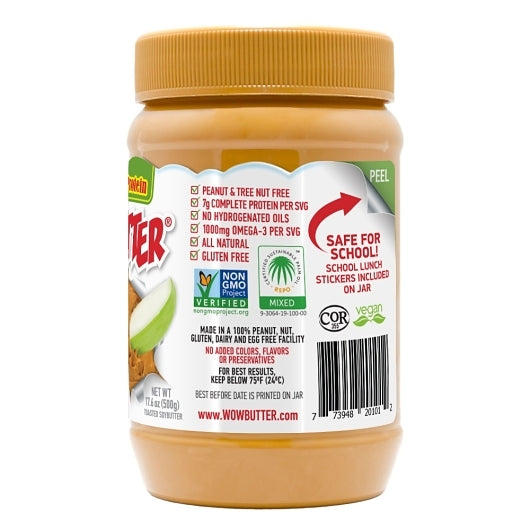 Wowbutter Crunchy PEANUT FREE SPREAD, 6 x 17.6 oz Case - GS1 inner-pack image