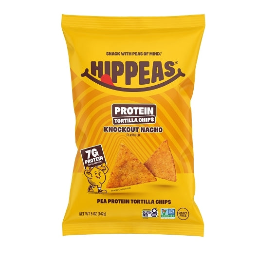Hippeas Non-gmo Knockout Nacho Protein Tortilla Chips, 6 x 5 oz Case - Snacks - image 2