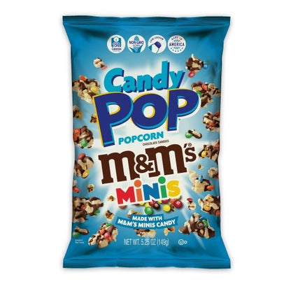 Candy Pop M&M MINIS CANDY POPCORN, 12 x 5.25 oz Case - DOT product image 4