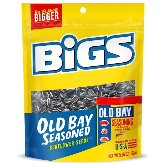 Bigs Old Bay Seasoned Shelled Sunflower Seeds, 12 x 5.35 oz Case - DOT product image 2