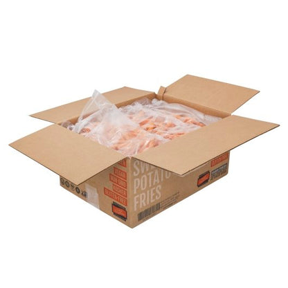 Sweet Sensations 3/8 X 3/8 STRAIGHT CUT SWEET POTATO FRIES, 6 x 2.5 lb Case - GS1 inner-pack image