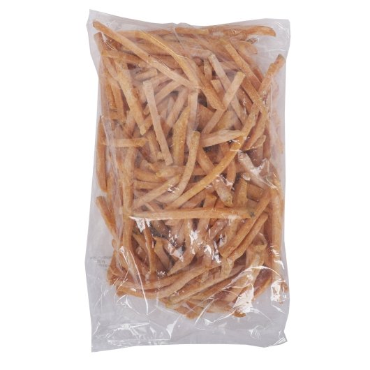 Sweet Sensations 5/16 X 5/16 Thin Cut Sweet Potato Fries, 6 x 2.5 lb Case - Frozen Potatoes Sides