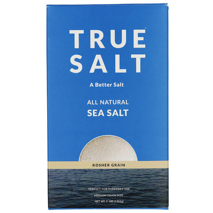 True Salt Kosher Grain Sea Salt Box, 12 x 3 lb Case - Rice & Grains - image 2
