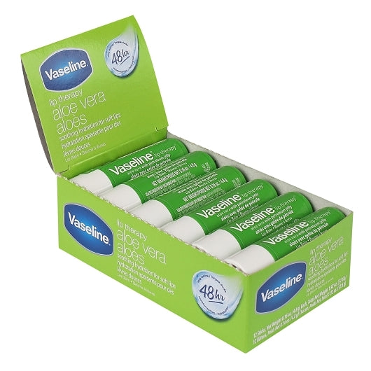 Vaseline Aloe Lip Single, 6 x 12 x 0.16 oz Case - Health & Personal Care