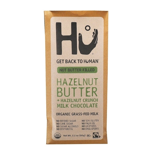 Hu Milk Chocolate Hazelnut Butter Filled Crunch Bar, 4 x 6 x 2.1 oz Case - Candy & Confections
