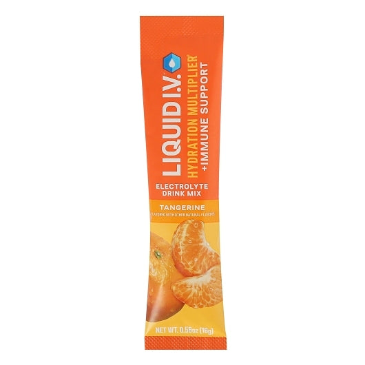 Liquid I.V. Tangerine Immune Support Electrolyte Drink Mix 3 Count, 8 x 6 x 1.69 oz Case - Health & Personal Care - imag