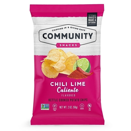 Community Snacks Chili Lime Fuego Kettle Chips, 25 x 2 oz Case - Snacks - image 2