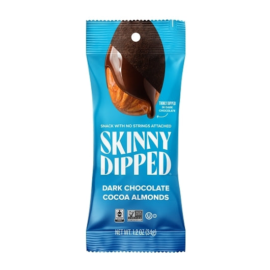 SkinnyDipped Dark Chocolate Cocoa Almonds Single Serve Packets, 1 x 40 each Case - DOT product image 2
