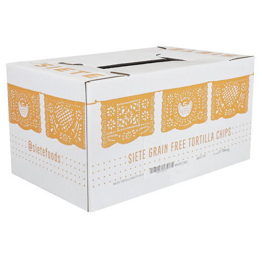 Siete Family Foods Nacho Tortilla Chips, 24 x 1 oz Case - DOT product image 4
