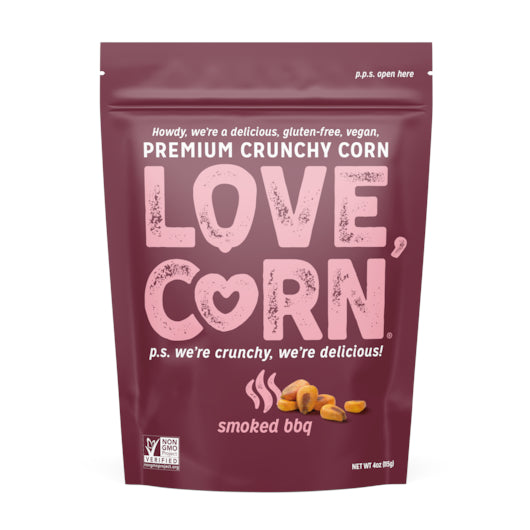 Love Corn Bbq, 6 x 4 oz Case - Snacks - image 2