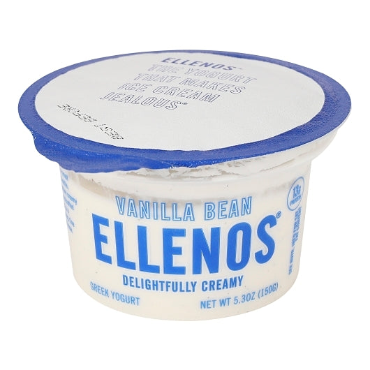 Ellenos Vanilla Bean Greek Yogurt, 8 x 5.3 oz Case - Cheese & Dairy