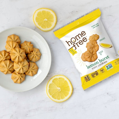 Homefree Gluten-Free Mini Cookies Lemon Burst, 10 x 1 oz Case - DOT product image 5