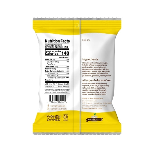 Homefree Gluten-Free Mini Cookies Lemon Burst, 10 x 1 oz Case - DOT product image 2