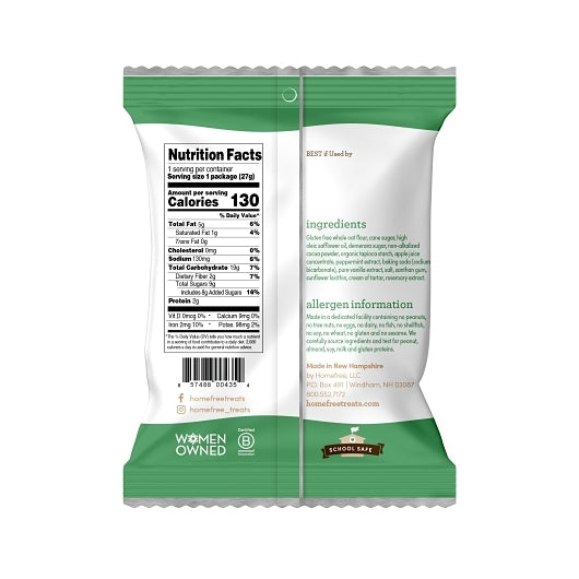 Homefree Gluten-Free Mini Cookies Chocolate Mint, 10 x 0.95 oz Case - DOT product image 2