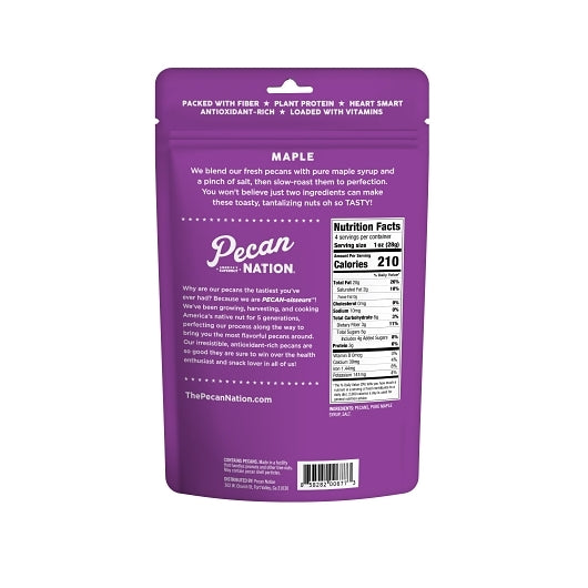 Pecan Nation Maple Pecans, 6 x 4 oz Case - Nuts & Seeds - image 2