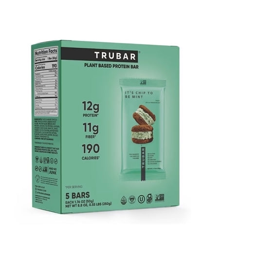Trubar It's Chip To Be Mint Protein Bars, 6 x 5 x 1.76 oz Case - Candy & Confections - image 2