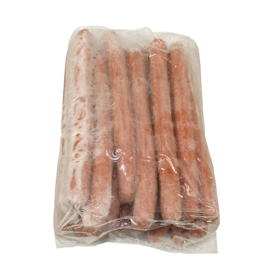 Nathans Famous Skinless 4:1 10 Inch Skinless Beef Frank, 1 x 40 each Case - Frozen Meat & Seafood