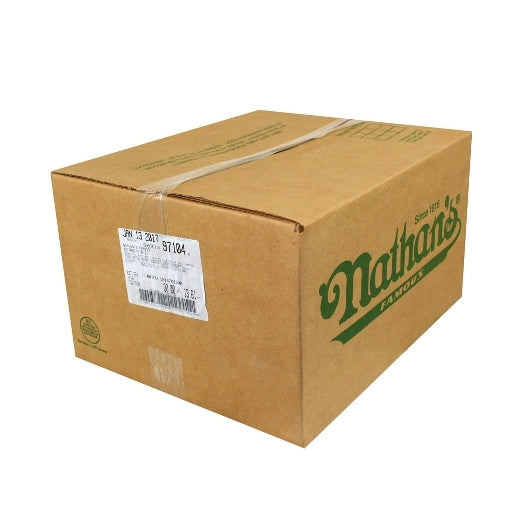 Nathans Famous 5:1 10 Inch Skinless Beef Frank, 1 x 150 each Case - DOT product image 3