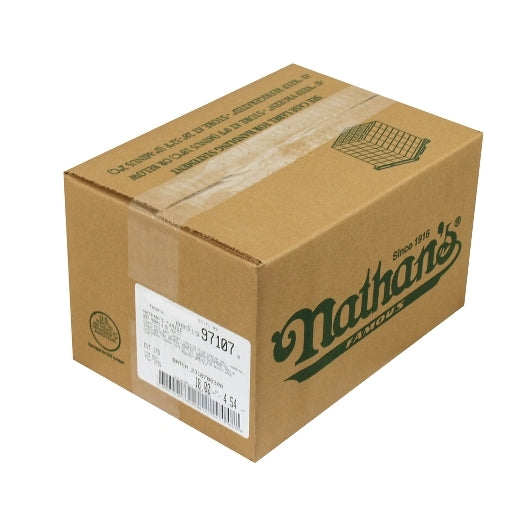 Nathans Famous 7:1 6.75 Inch Skinless Beef Frank, 1 x 70 each Case - DOT product image 3