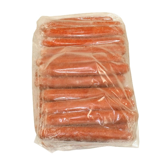 Nathans Famous 7:1 6.75 Inch Skinless Beef Frank, 1 x 70 each Case - Frozen Meat & Seafood