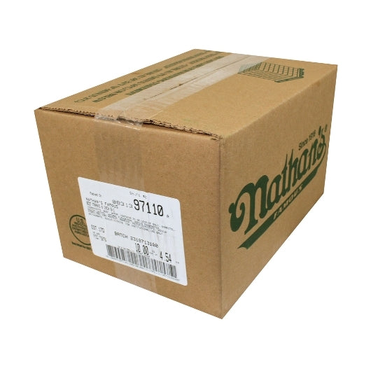 Nathans Famous 8:1 6 Inch Skinless Beef Frank, 1 x 80 each Case - DOT product image 3