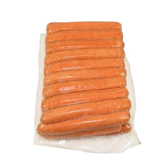 Nathans Famous 8:1 6 Inch Skinless Beef Frank, 1 x 80 each Case - Frozen Meat & Seafood