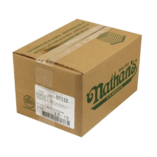 Nathans Famous 10:1 6 Inch Skinless Beef Frank, 1 x 100 each Case - DOT product image 3