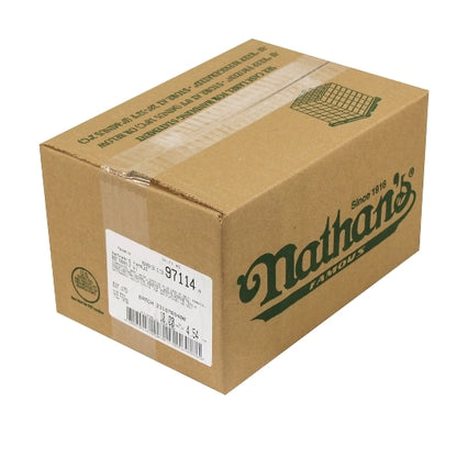 Nathans Famous 4:1 6 Inch Skinless Beef Frank, 1 x 40 each Case - DOT product image 3