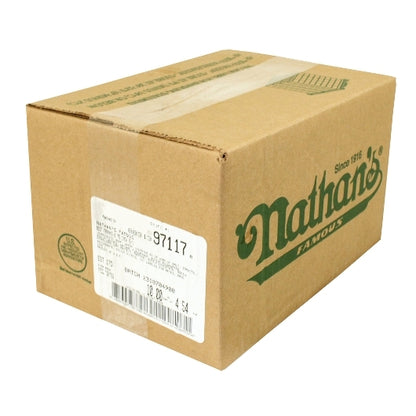 Nathans Famous 5:1 6.75 Inch Skinless Beef Frank, 1 x 50 each Case - DOT product image 3