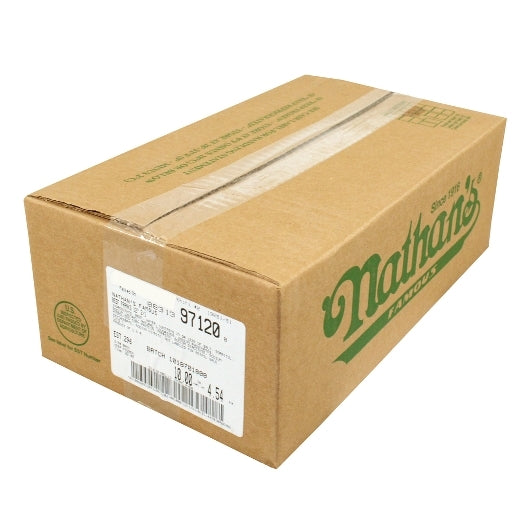 Nathans Famous 2:1 12 Inch Skinless Beef Frank, 1 x 20 each Case - DOT product image 3