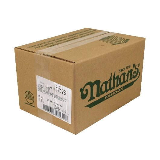 Nathans Famous 5:1 7 Inch Skinless Beef Frank, 1 x 50 each Case - DOT product image 3