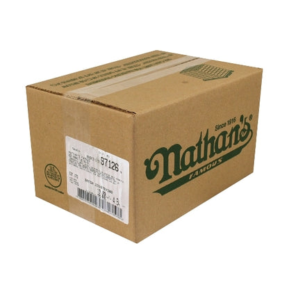 Nathans Famous 5:1 7 Inch Skinless Beef Frank, 1 x 50 each Case - DOT product image 3