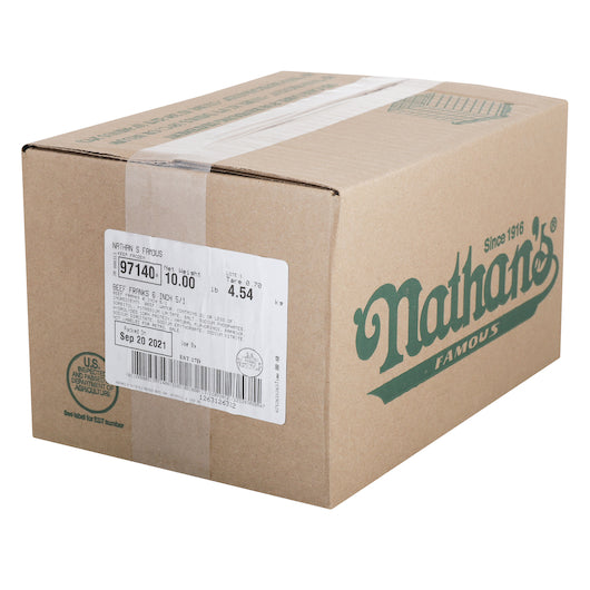 Nathan's Famous 6" 5/1 Reduced Sodium Franks, 1 x 50 each Case - DOT product image 3