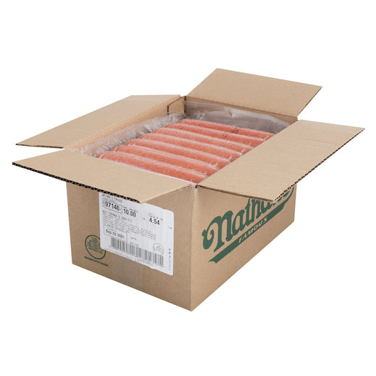 Nathan's Famous 6" 5/1 Reduced Sodium Franks, 1 x 50 each Case - DOT product image 2