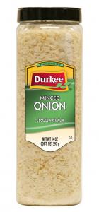 Durkee Minced Onion, Gluten Free, Plastic Jug (14 OZ. Container, 6 Per Case)