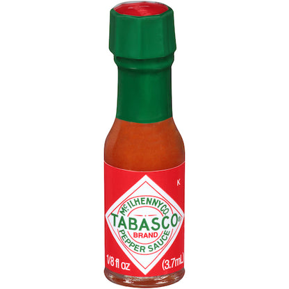 Tabasco Miniature Pepper Hot Sauce Single Serve, 500 x 0.125 fl oz Case - Condiments & Sauces