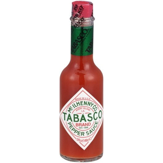 Tabasco Pepper Sauce Hot Sauce Bottle, 12 x 5 fl oz Case - Condiments & Sauces