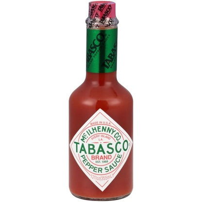 Tabasco Pepper Sauce Hot Sauce Bottle, 12 x 12 fl oz Case - Condiments & Sauces