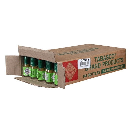 Tabasco Miniature Green Pepper Hot Sauce Single Serve, 144 x 0.125 fl oz Case - DOT product image 4