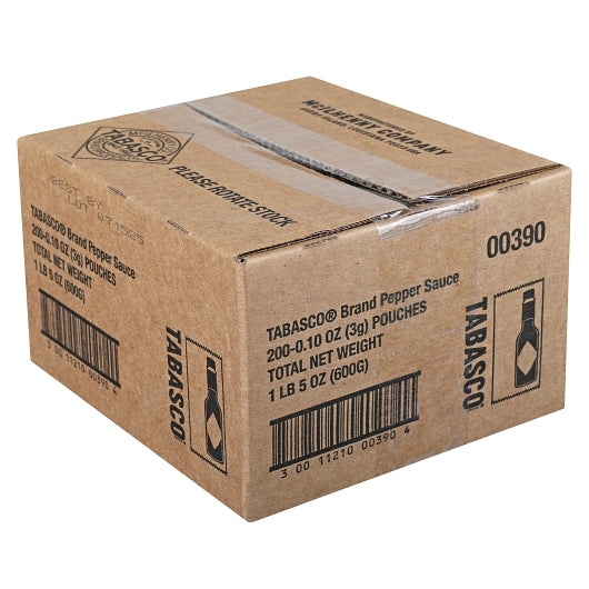 Tabasco Pepper Sauce Portion Pack Hot Sauce Single Serve, 200 x 3 ML Case - DOT product image 5