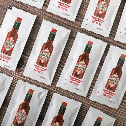 Tabasco Pepper Sauce Portion Pack Hot Sauce Single Serve, 200 x 3 ML Case - DOT product image 3