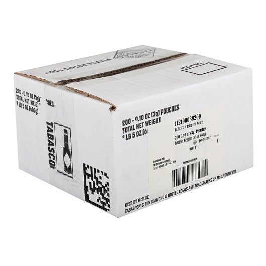 Tabasco Jalapeno Portion Pack Hot Sauce Single Serve, 200 x 3 ML Case - DOT product image 5
